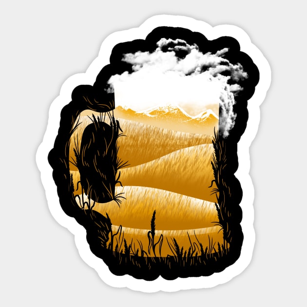 Golden Day Sticker by stevenlefcourt